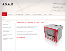 Tablet Screenshot of daga-sa.com